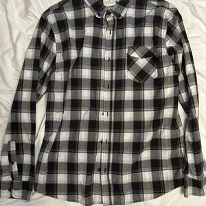 Levi’s Long Sleeve Button Down Size X Large Black